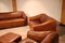 Cognac Buffalo Leather DS47 Sofa Set from de Sede, 1970s, Set of 4, Image 4
