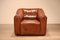 Cognac Buffalo Leather DS47 Sofa Set from de Sede, 1970s, Set of 4 6