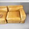 Mid-Century Italian Brown Leather 932 Modular Sofa by Bellini for Cassina, 1960s, Set of 3, Image 14