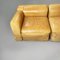 Mid-Century Italian Brown Leather 932 Modular Sofa by Bellini for Cassina, 1960s, Set of 3 6