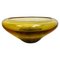 Mid-Century Italian Modern Yellow Murano Glass Bowl, 1970s 1