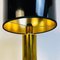 Mid-Century Italian Modern Brass Table Lamps with Cylindrical Lampshade, 1970s, Set of 2 10