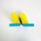 Mid-Century Italian Modern Yellow and Blue Wooden Bookends, 1960s, Image 11