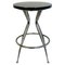 Mid-Century Italian Black & Chromed Stool, 1950s, Image 1