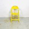 Mid-Century Italian Modern Yellow Tric Folding Chair by A. Castiglioni for Hille, 1970s 2