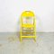 Mid-Century Italian Modern Yellow Tric Folding Chair by A. Castiglioni for Hille, 1970s, Image 2