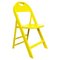Mid-Century Italian Modern Yellow Tric Folding Chair by A. Castiglioni for Hille, 1970s 1