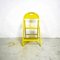 Mid-Century Italian Modern Yellow Tric Folding Chair by A. Castiglioni for Hille, 1970s 4