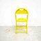 Mid-Century Italian Modern Yellow Tric Folding Chair by A. Castiglioni for Hille, 1970s 8