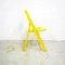 Mid-Century Italian Modern Yellow Tric Folding Chair by A. Castiglioni for Hille, 1970s 7