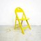 Mid-Century Italian Modern Yellow Tric Folding Chair by A. Castiglioni for Hille, 1970s 5