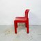Italienische Moderne Rote Mod. 4875 Stühle von Carlo Bartoli für Kartell, 1970er, 2er Set 4