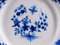 White Faïencerie Plates with Indigo Blue Decorations, Set of 2 4