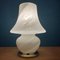 Vintage Swirl Murano Mushroom Tischlampe, Italien, 1970er 8