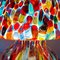 Italienische Mundgeblasene Murano Glas Tischlampe mit Murrina Dekoration 8
