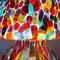 Italienische Tischlampe aus mundgeblasenem Muranoglas mit Murrina-Dekor 8