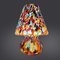 Italienische Mundgeblasene Murano Glas Tischlampe mit Murrina Dekoration 11