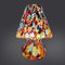 Lámpara de mesa italiana de cristal de Murano soplado con decoración Murrina, Imagen 11