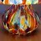 Italienische Mundgeblasene Murano Glas Tischlampe mit Murrina Dekoration 7