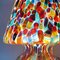 Italienische Mundgeblasene Murano Glas Tischlampe mit Murrina Dekoration 9