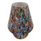 Italienische Mundgeblasene Murano Glas Tischlampe mit Murrina Dekoration 19