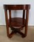 Small Art Deco Solid Teak Gueridon Table, 1920s, Image 12