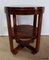 Small Art Deco Solid Teak Gueridon Table, 1920s 14