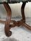 French Provincial Louis XV Style Carved Walnut Upholstered Lyre Leg Bench 10