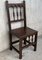 Early 20th Century Spanish Carved Chairs & Armchairs with Wood Seat, Set of 6 4