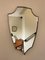 Mid-Century Brass Shield Mirror 4