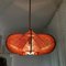 Small Mid-Century Modern French Wooden Hanging Lamp, 1960s 9