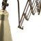 Pantograph Wandlampe mit messingbeschichtetem Schirm, 1950er 11