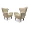 Mid-Century Italian High Back Armchairs in the Style of Paolo Buffa, Set of 2, Image 1