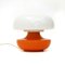 Orange Ceramic and White Glass Table Lamps, 1970s, Set of 2, Image 5