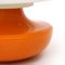 Tischlampen aus orangefarbener Keramik & weißem Glas, 1970er, 2er Set 12