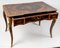 Antique Louis XV Style Precious Wood Marquetry & Gilded Bronze Flat Desk, Image 4