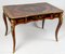 Antique Louis XV Style Precious Wood Marquetry & Gilded Bronze Flat Desk, Image 6