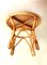 Vintage Italian Wicker Stool, 1960s 5