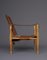 Vintage Leather and Beech Wood Safari Chair, 1970s 12