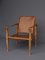 Vintage Leather and Beech Wood Safari Chair, 1970s 10