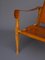 Vintage Leather and Beech Wood Safari Chair, 1970s 8