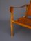 Vintage Leather and Beech Wood Safari Chair, 1970s, Image 8