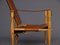 Vintage Leather and Beech Wood Safari Chair, 1970s 3