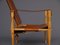 Vintage Leather and Beech Wood Safari Chair, 1970s, Image 3