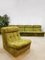 Vintage Green Velvet Bohemian Sofa, Set of 5, Image 2