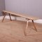 French Scrubbed and Bleached Sycamore Bench 1