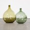 French Glass Demijohns, Set of 2 1