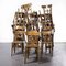 Bentwood Bistro Dining Chair with Single Bar Back from Baumann, 1950s, Set of 10 5