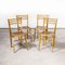 French Birch Dining Chairs, 1950s, Set of 4 3