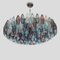 Vintage Multicolor Poliedri Chandelier 4